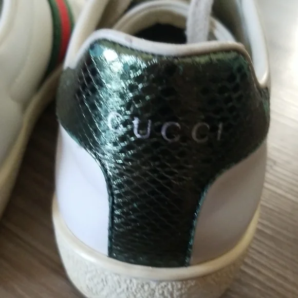 Gucci White Leather Sneakers - Picture 7 of 7